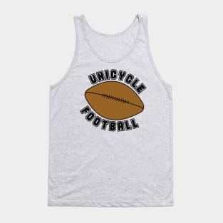 Unicycle Football Text Tank Top